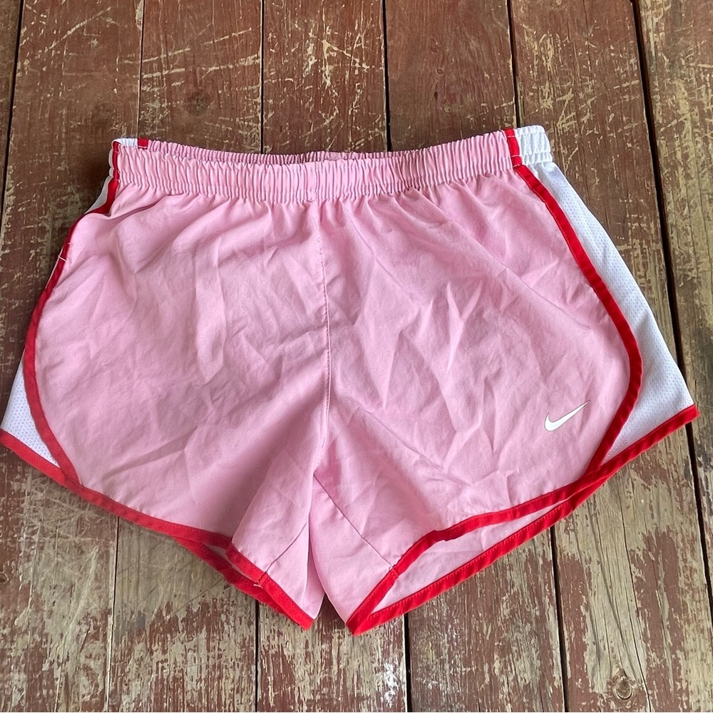 Nike Girls Size Medium Pink and Red Athletic Shorts